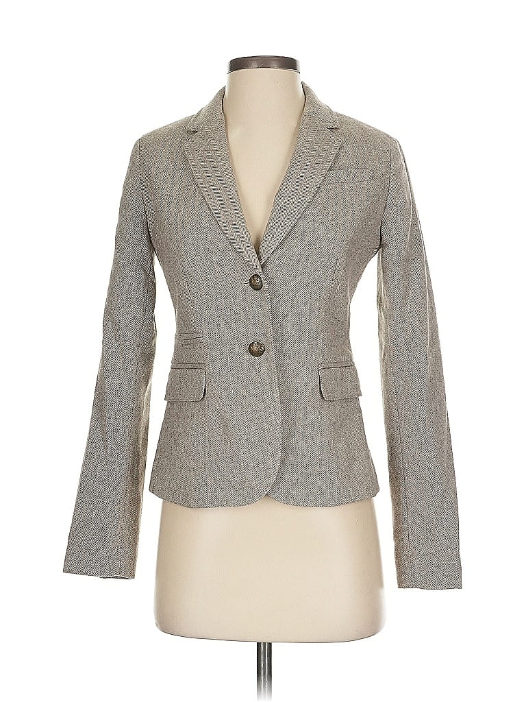 Pre-owned Banana Republic Factory Store Blazer Jacket In Gray