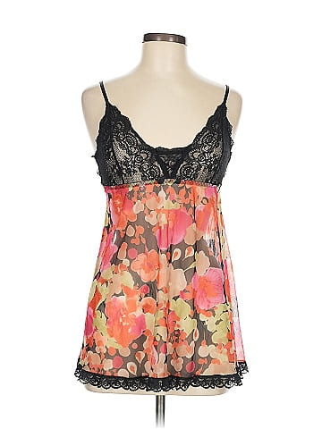 Hanky Panky Black Floral Lace Trim Dress (view 1)