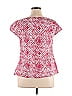 Avenue 100% Cotton Red Short Sleeve Blouse Size 14 - photo 2