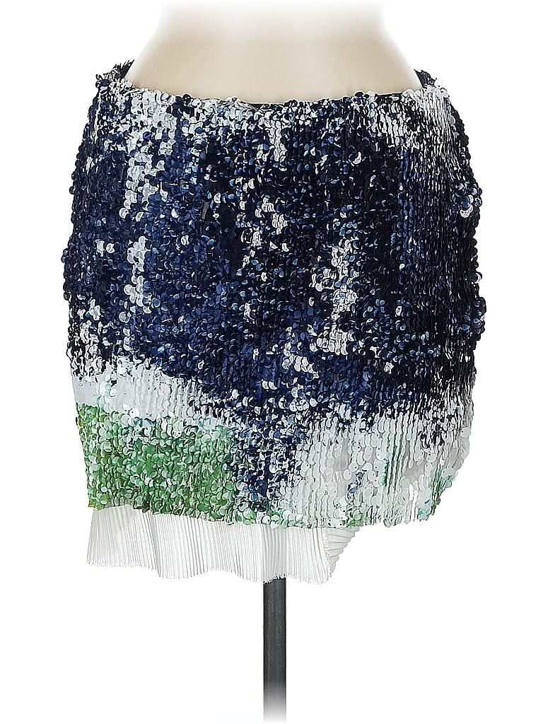 Zara W&B Collection Graphic Blue Casual Skirt Size M - photo 1