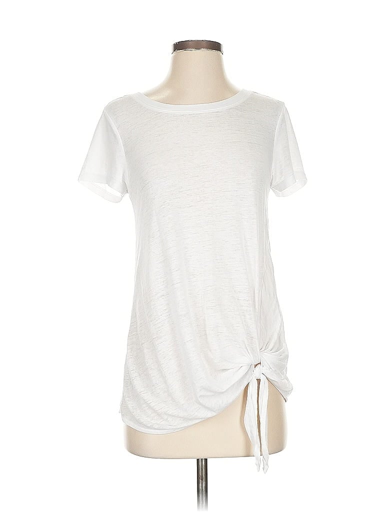 Pre-owned Caslon Short Sleeve T-shirt In White