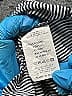 ETRO 100% Cotton Stripes Gray Black Long Sleeve Blouse Size L - photo 4
