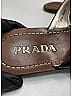 Prada Gray Black Patent Leather Thong Sandals Size EU 37 1/2 - photo 6