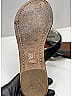 Prada Gray Black Patent Leather Thong Sandals Size EU 37 1/2 - photo 11