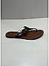 Prada Gray Black Patent Leather Thong Sandals Size EU 37 1/2 - photo 10