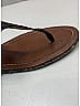 Prada Gray Black Patent Leather Thong Sandals Size EU 37 1/2 - photo 8