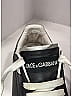 Dolce & Gabbana 100% Leather Blue Black Leather Portofino Sneakers Size EU 37 - photo 3