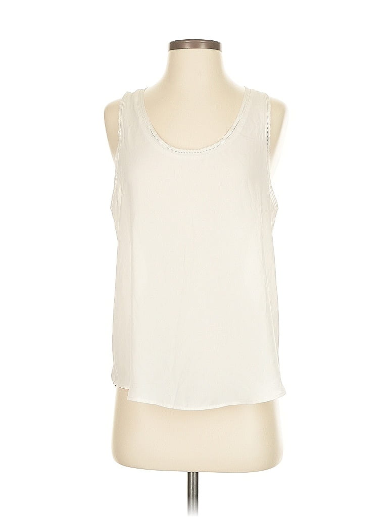 Pre-owned Banana Republic Sleeveless Blouse In White