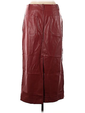 Maeve Faux Leather Skirt (view 2)