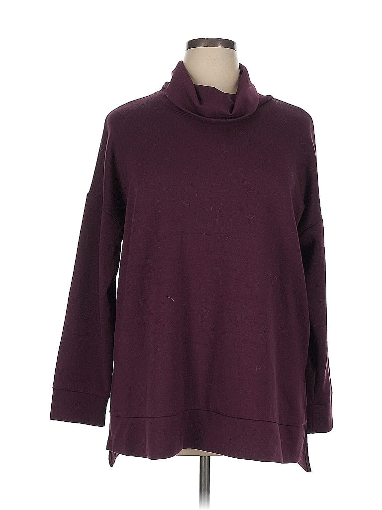 Pre-owned Stylus Turtleneck Sweater In Burgundy