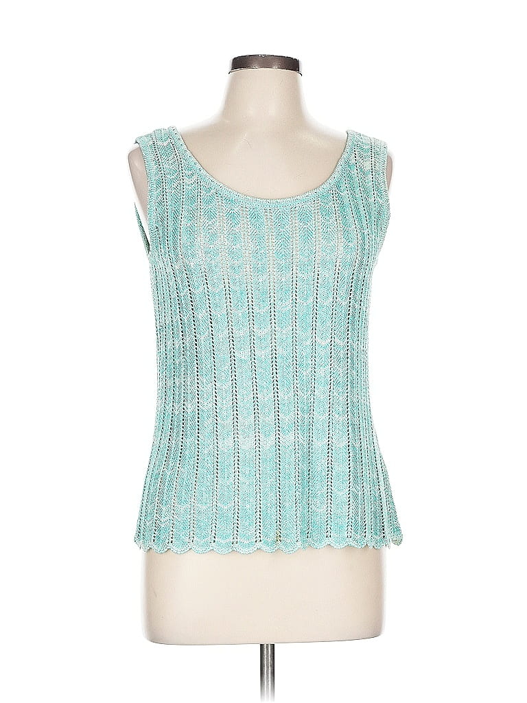 St. John Sport Teal Sleeveless Top Size L - photo 1