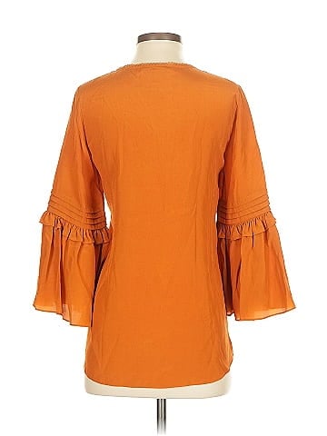 Figue 3/4 Sleeve Silk Top (view 2)