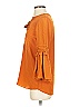 Figue 100% Silk Orange 3/4 Sleeve Silk Top Size XS - photo 5