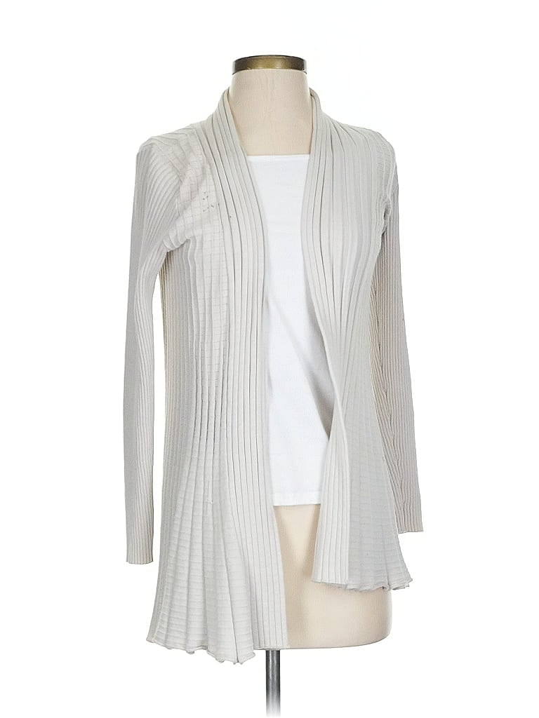 Carmen Carmen Marc Valvo Silver Tan Cardigan Size XS - photo 1
