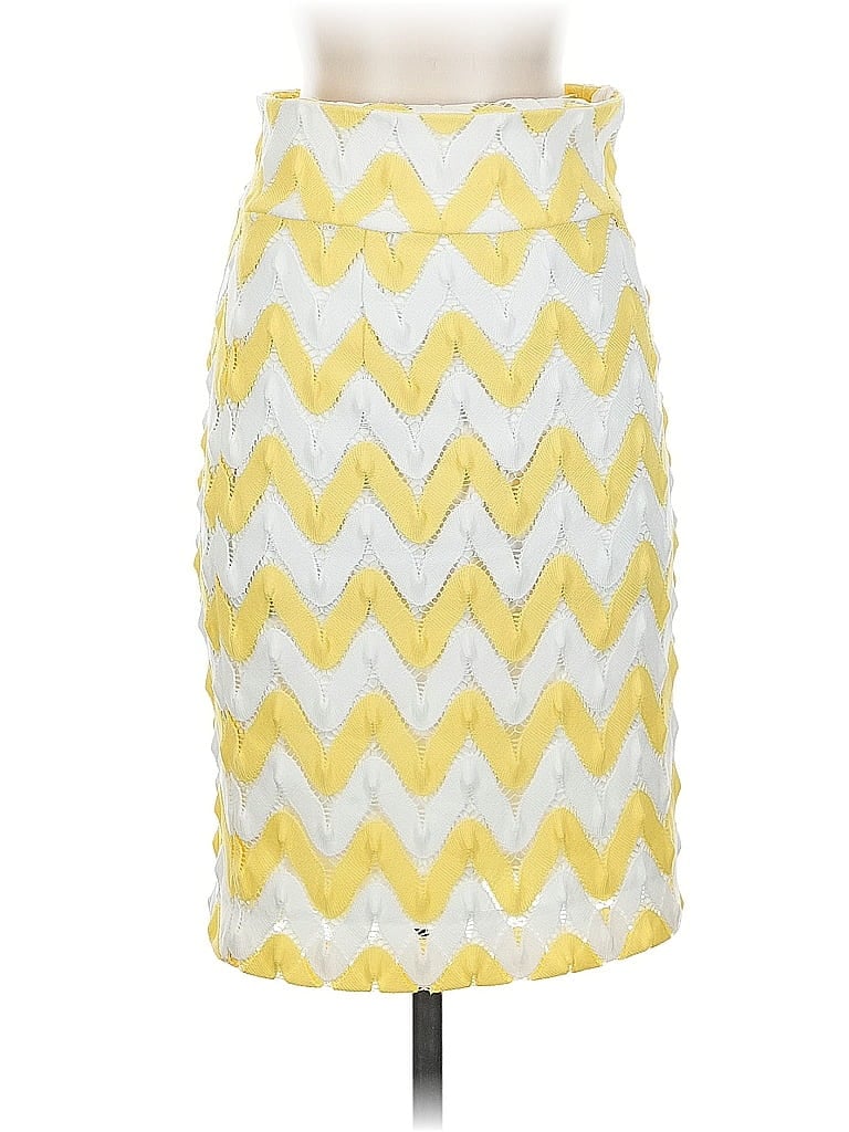 Pre-owned Tahari By Asl Casual Skirt In Yellow