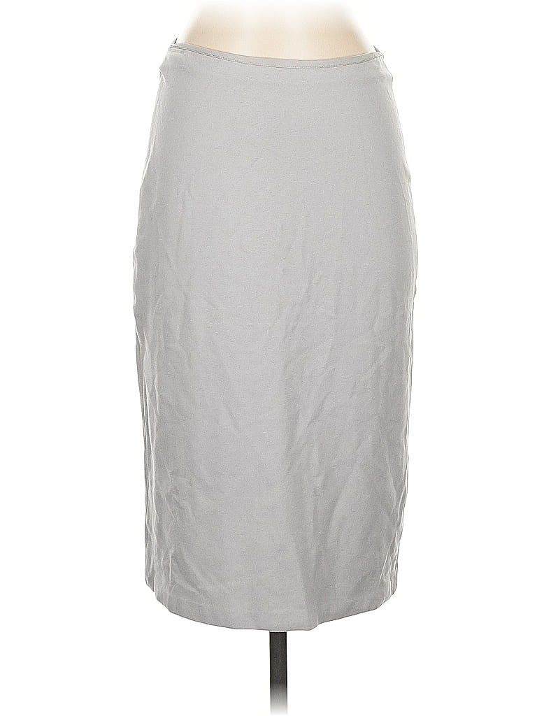 Armani Collezioni Solid Gray Formal Skirt Size EU (IT) 40 / US 4 - photo 1