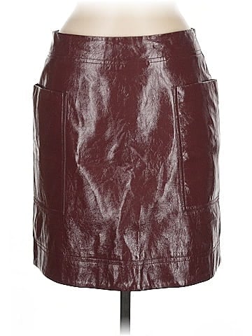 Maeve by Anthropologie Faux Leather Skirt (view 1)