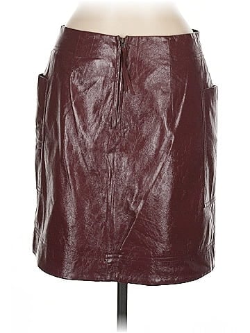 Maeve by Anthropologie Faux Leather Skirt (view 2)