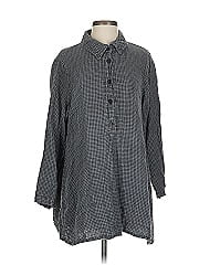 Flax 3/4 Sleeve Button Down Shirt