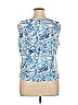 Escada 100% Cotton Blue Tank Top Size XL - photo 2