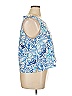 Escada 100% Cotton Blue Tank Top Size XL - photo 4
