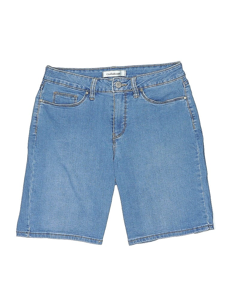 Pre-owned Croft & Barrow Denim Shorts In Blue