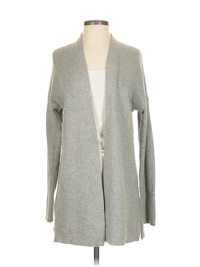 Pre-owned Ann Taylor Loft Cardigan Sweater In Gray