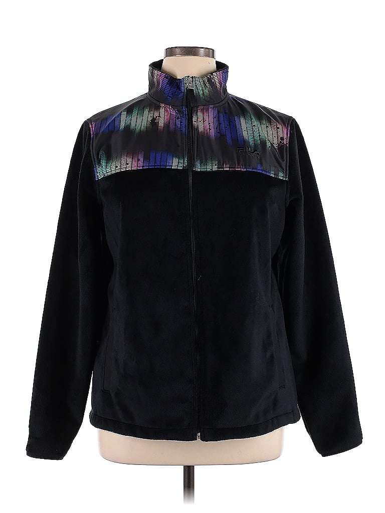 Fila Sport 100% Polyester Black Cardigan Size XL - photo 1
