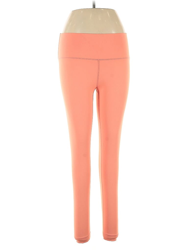 Pre-owned Set Active Leggings In Orange