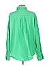 White Fox 100% Cotton Solid Green Long Sleeve Button-Down Shirt Size L - photo 2