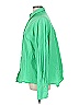 White Fox 100% Cotton Solid Green Long Sleeve Button-Down Shirt Size L - photo 5