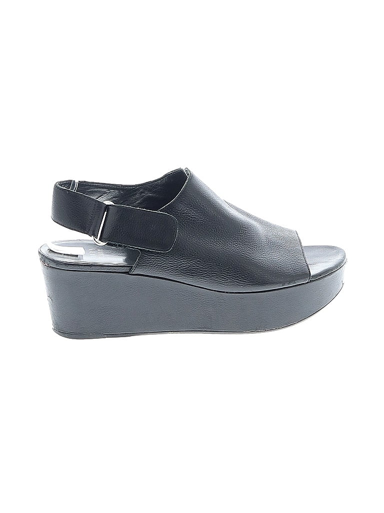 Stuart Weitzman Black Wedges Size 7 1/2 - photo 1
