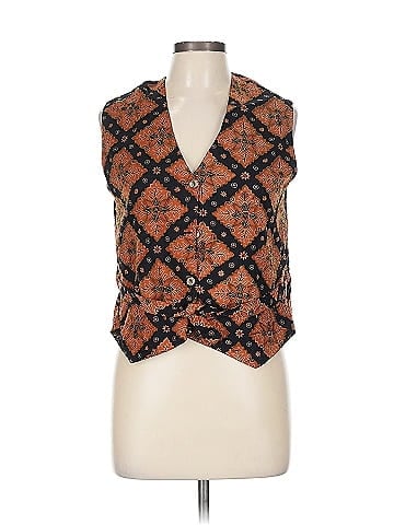 Effeci Black Geometric Patterned Cotton Vest (view 1)