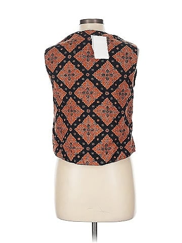 Effeci Black Geometric Patterned Cotton Vest (view 2)