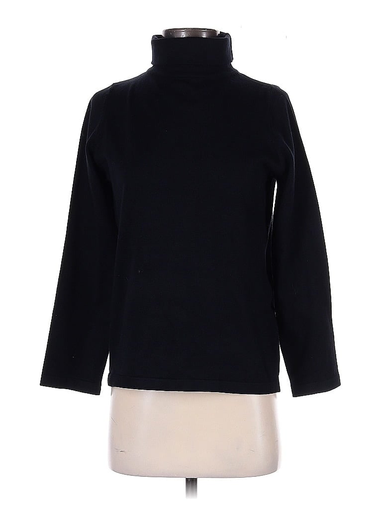Pre-owned Assorted Brands Turtleneck Sweater In Black