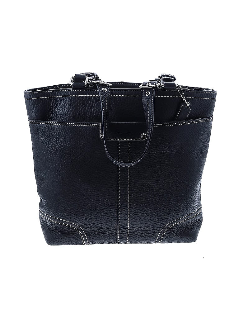Coach Factory 100% Leather Black Leather Tote One size - photo 1