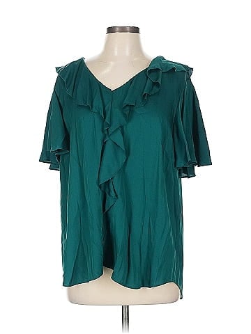 Trina Turk Short Sleeve Silk Top (view 1)