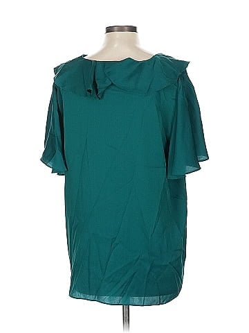 Trina Turk Short Sleeve Silk Top (view 2)