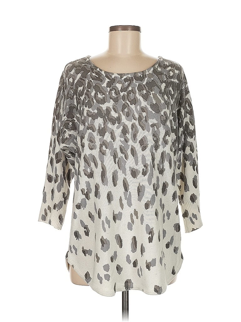 Pre-owned Assorted Brands Pullover Sweater In Silver