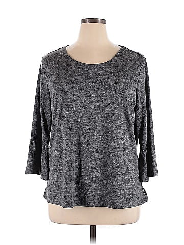 Christopher & Banks 3/4 Sleeve T-Shirt (view 1)