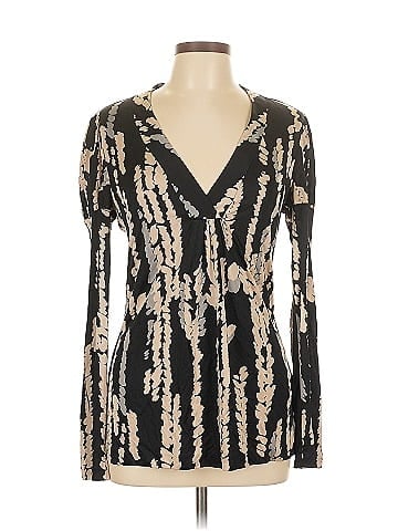 Trina Turk Long Sleeve Silk Top (view 1)