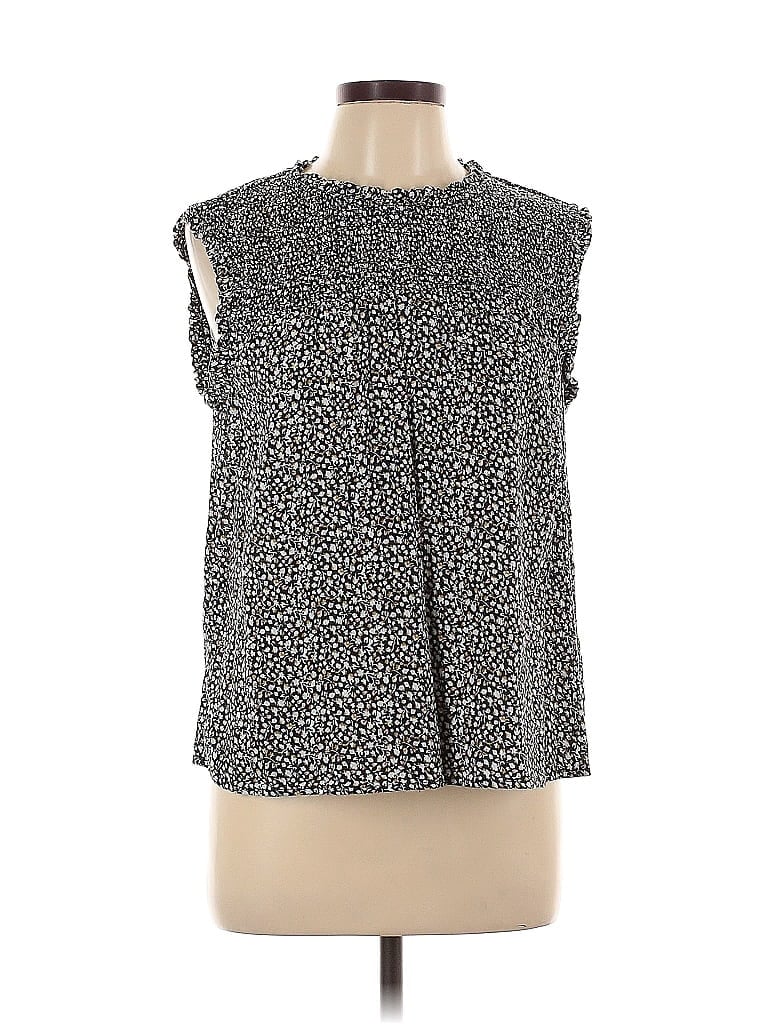 Pre-owned Caslon Sleeveless Blouse In Black