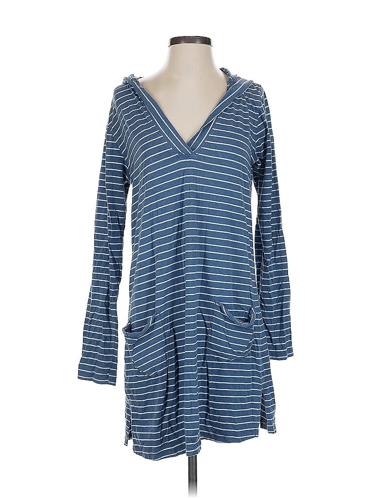 Coolibar Stripes Blue Casual Dress Size S - photo 1