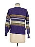 LA MAILLE SEZANE Paris Chevron-herringbone Purple Pullover Sweater Size M - photo 2
