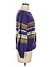 LA MAILLE SEZANE Paris Chevron-herringbone Purple Pullover Sweater Size M - photo 4