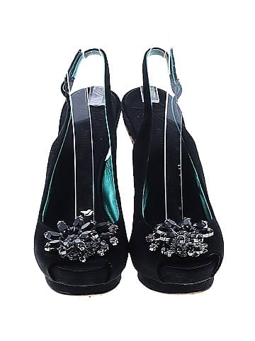 Giuseppe Zanotti Peep Toe Pony Hair Heels (view 2)