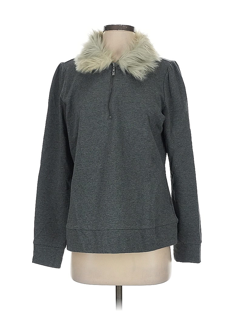 Belle By Kim Gravel Gray Sweatshirt Size S - photo 1