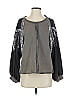 Pol Silver Brown Long Sleeve Top Size S - photo 1