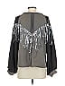 Pol Silver Brown Long Sleeve Top Size S - photo 2