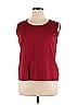 Jones Studio Burgundy Sleeveless Top Size 1X - photo 1